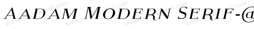 Aadam Modern Serif字体转换